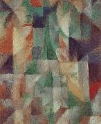 Delaunay, Robert The Window towards to City oil on canvas